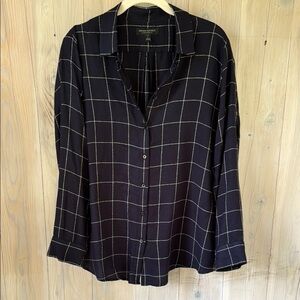 Banana Republic Dillon Classic Fit Button Down Shirt Size petite Large